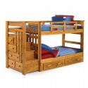 Heartland Collection by Woodcrest Stairway BunkBed