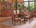 Harmony 7-Piece Traditional Oval Dining Table and 