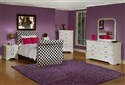 Twin Sleigh Upholstered Bed,Dresser,Mirror,Chest,
